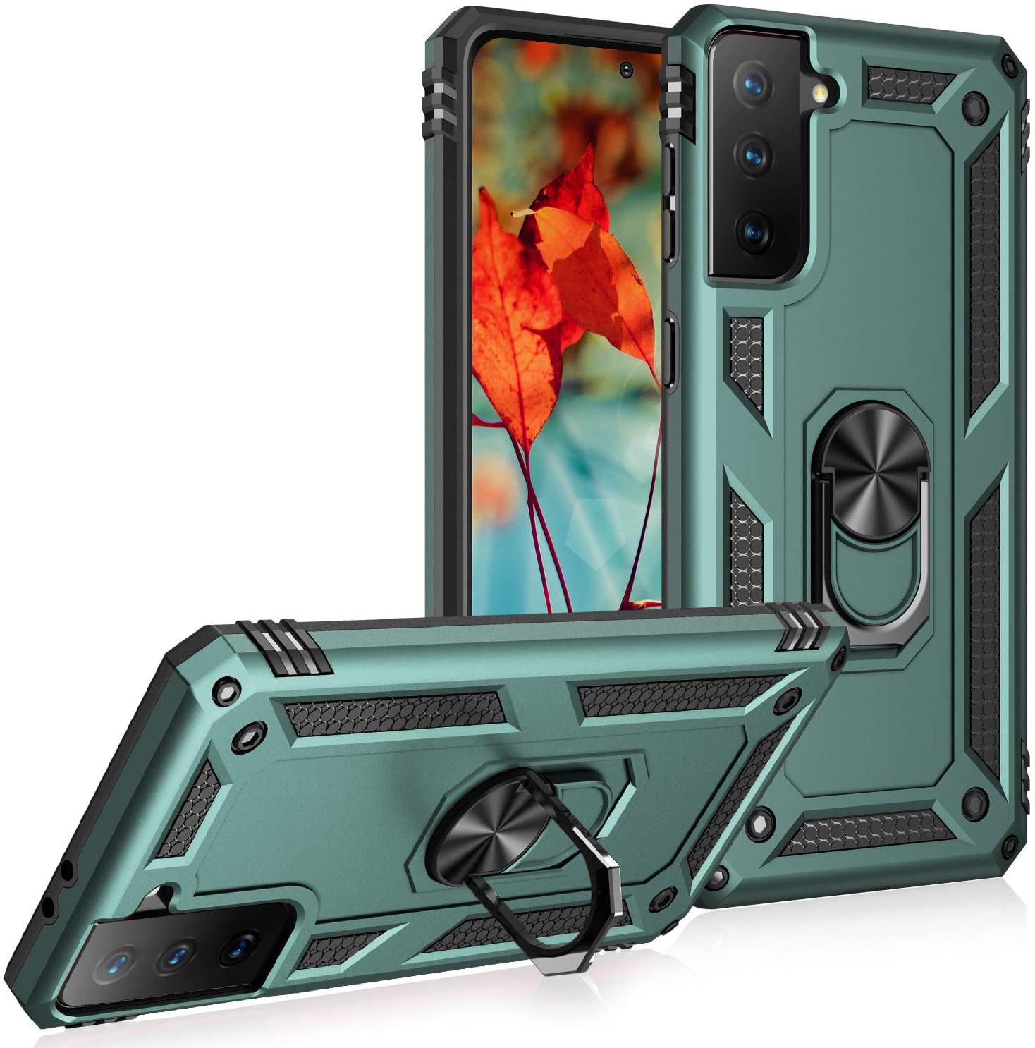 Coque hybride avec anneau pour Samsung Galaxy S21 Plus Coque hybride avec anneau pour Samsung Galaxy S21 Plus